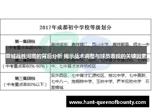蓉城战胜河南的背后分析 揭示战术调整与球员表现的关键因素