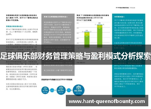 足球俱乐部财务管理策略与盈利模式分析探索